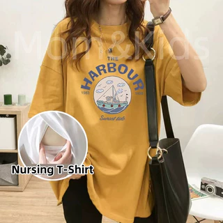 Mom & Kids High Quality Áo Thun Tay Ngắn Dáng Rộng Thời Trang Cho Mẹ Bầu