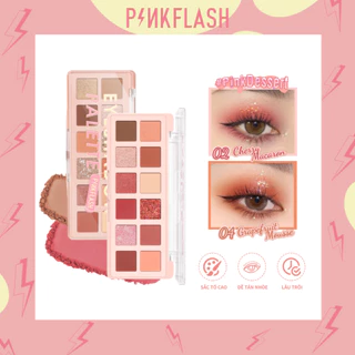 Bảng phấn mắt PINKFLASH 12 màu sắc chống nước lâu trôi