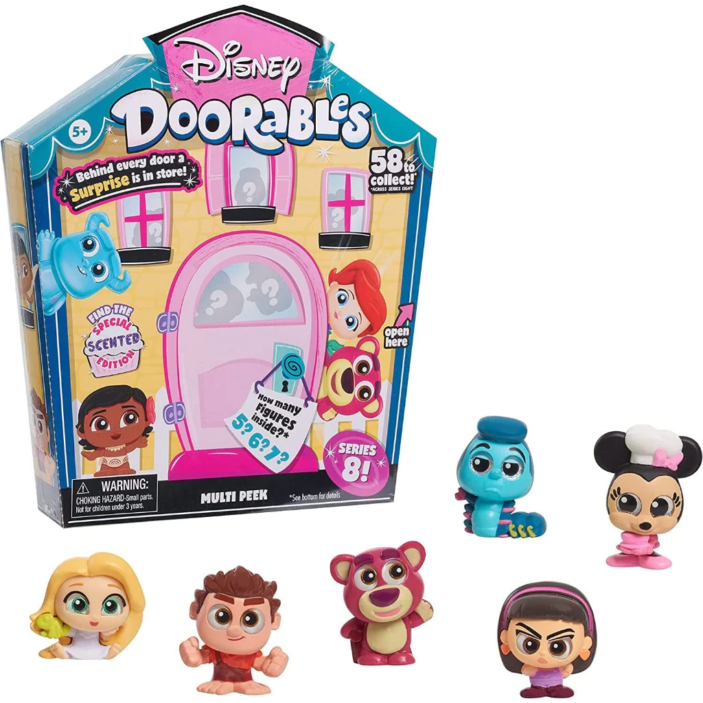 Disney Doorables Multi Peek, Easter Basket Stuffers, Series 8 Featuring Special Edition Scented Figures (Styles May Vary) Bộ 8 Mô Hình Giỏ Phục Sinh Có Mùi Thơm Phiên Bản Đặc Biệt Disney Doorables Multi Peek (Phong Cách May Vary)