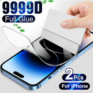 【2 Miếng】Miếng dán Hydrogel trong suốt mềm bảo vệ màn hình cho Iphone 14 15 Plus 13 12 11 15 Pro Max