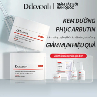 Kem dưỡng ẩm DELEVENTH làm trắng / giảm đốm đen/ dưỡng ẩm và phục hồi da với chiết xuất Arbutin Và Glycyrrhiza glabra cream 30g