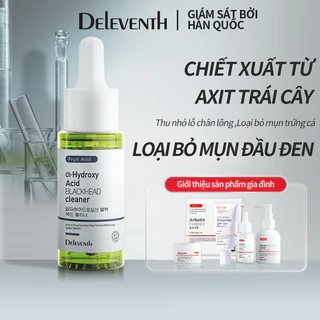 Serum DELEVENTH AHA tẩy mụn đầu đen làm sạch lỗ chân lông 30ml