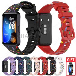 Phụ kiện dây đeo silicon Vòng đeo tay thay thế in hình cho Huawei Band 8 9