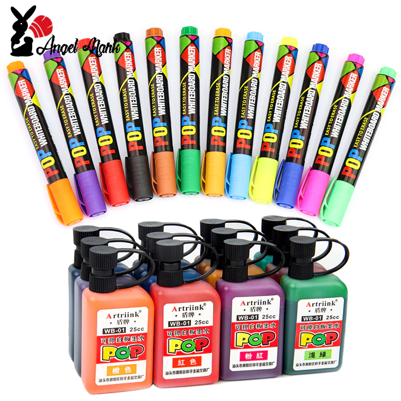 Bút Lông Viết Bảng 8 / 12 Màu Có Thể Xóa Được Dành Cho Học Sinh / Văn Phòng / Nhà Cửa