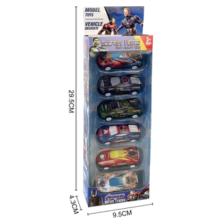 Hot Wheels Đồ Chơi Siêu Anh Hùng 6 Trong 1