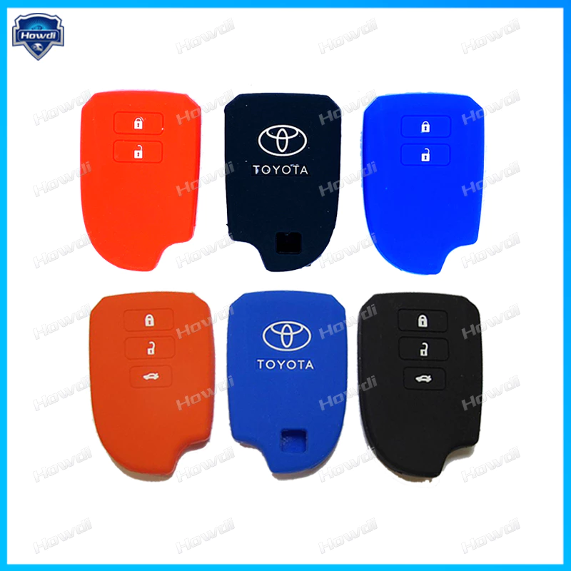 Vỏ silicon bảo vệ chìa khóa xe hơi Toyota Vios 2014-2018 Yaris 2018-2020 cao cấp