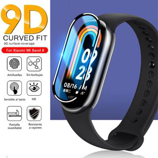 Kính Cường Lực Cong 3D Mềm Bảo Vệ Màn Hình Đồng Hồ Thông Minh Xiaomi Mi Band 8 7 6 5 4 3