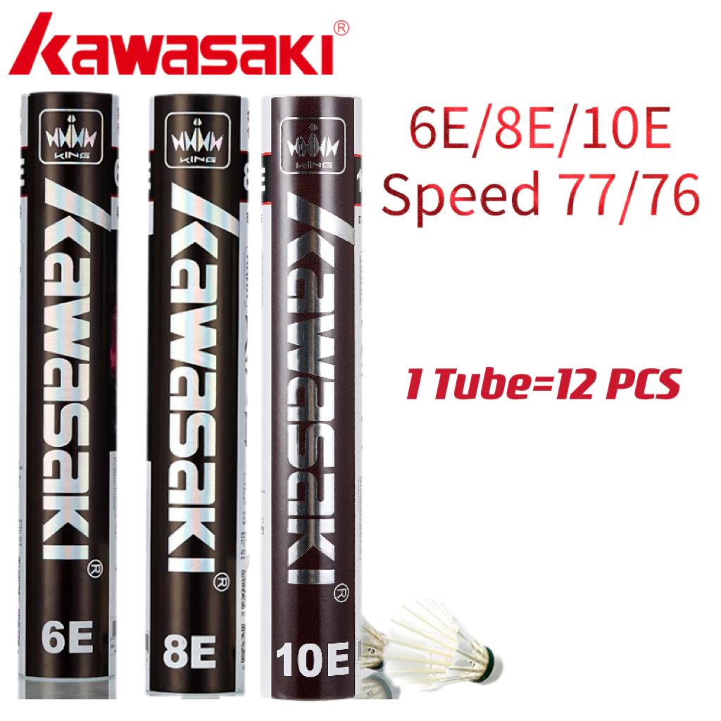 Kawasaki Set 12 Quả Cầu Lông 6E / 8E / 10E 76 77 Chất Lượng