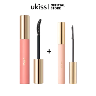 Set kem lót lông mi và mascara UKISS màu đen trang điểm tự nhiên chống nước lâu trôi