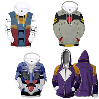 Áo Khoác Hoodie In Hình GUNDAM 3D Thời Trang