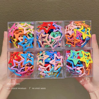 25 PCS+BOX Set kẹp ngôi sao Kẹp Tóc Hình Ngôi Sao Xinh Xắn Cho Bé Gái set kẹp tóc mái kẹp tóc cute kẹp tóc mini kẹp tóc cho bé gái kẹp mini phụ kiện tóc