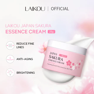 Laikou Japan Essence Face Cream Hyaluronic Acid Dưỡng Ẩm Chống Nhăn Chống Lão Hóa Kem Làm Trắng Da Chăm Sóc Da 25g