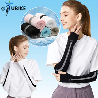 GTUBIKE Đôi găng tay chống nắng và tia UV bằng lụa lạnh cho nam và nữ