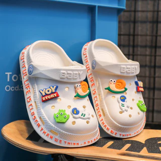 Giày Sandal Đế Mềm Chống Trượt Thoáng Khí In Hình Hoạt Hình Dễ Thương Thời Trang Mùa Hè Dành Cho Trẻ Em
