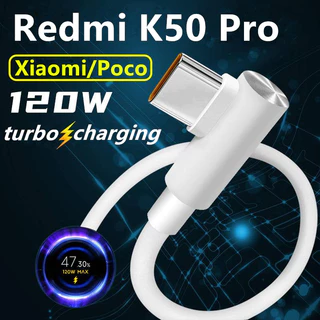 Đối với cáp sạc Xiaomi 120W TypeC Cáp sạc nhanh Xiaomi 6A Redmi Note11 pro Cáp dữ liệu POCO F4 GT Đường truyền Black Shark 5pro Cáp khuỷu tay chơi game 67W Turbo Charging