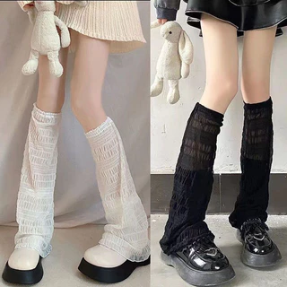 Y2k JK Vớ Dài Qua Gối Bằng Nylon Mỏng Giữ Ấm Chân Phong Cách Lolita Nhật Bản Ngọt Ngào Cho Nữ Cosplay Punk