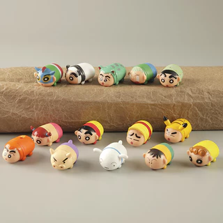 14 Cái / bộ Yoshito Usui Anime Crayon Shin-chan Hình Nohara Shinnosuke Hành Động Kamen Nohara Shiro Nohara Himawari Sakurada Nene Q Phiên Bản PVC Nhân Vật Hành Động Đồ Chơi Mô Hình Búp Bê