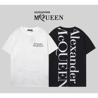 Áo Thun cotton Tay Ngắn In Hình Alexander Mcqueen Trẻ Trung Hợp Thời Trang