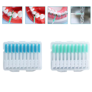 Set 40 Bàn Chải Đánh Răng Bằng Silicon Siêu Mềm Chăm Sóc Răng Miệng Teeth Care Silicone Interdental Brushes