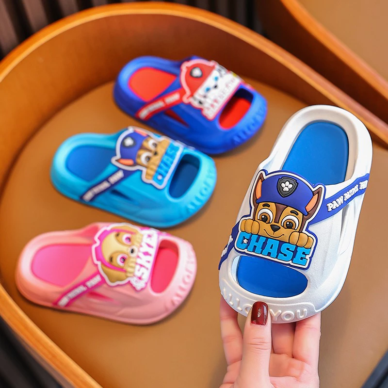 Paw Patrol Dép Đi Trong Nhà Đế Mềm Chống Trượt Họa Tiết Hoạt Hình Cho Bé Trai 3-6 - 7 Tuổi