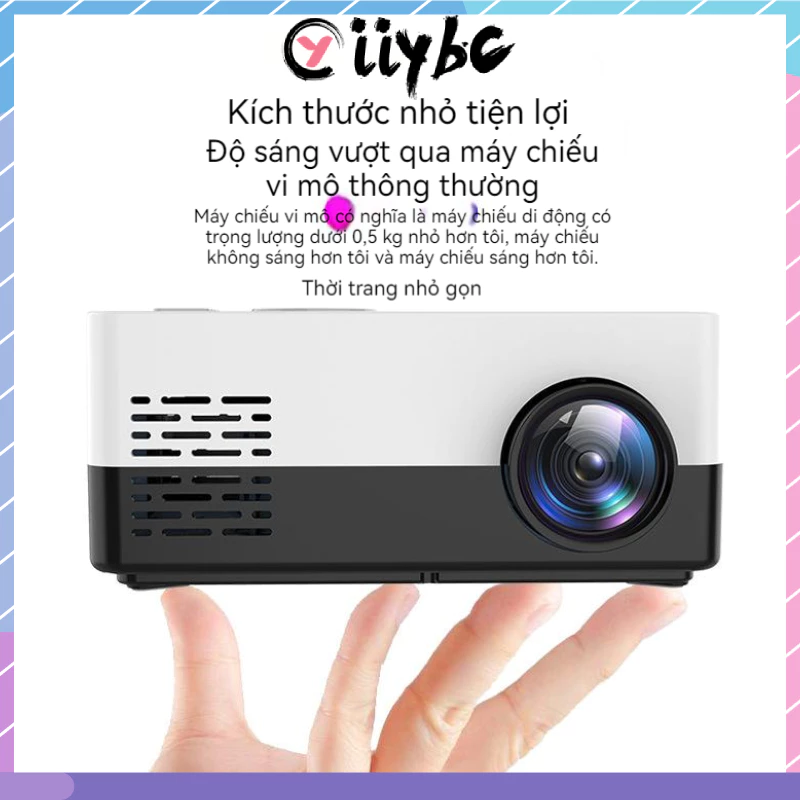 Màn Hình Máy Chiếu Mini 1080P HD Tích Hợp Đèn LED Cho Samsung / Xiaomi / vivo / oppo