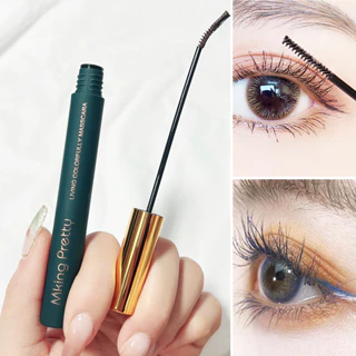 Mascara 4 Màu Đen Chống Thấm Nước Chuốt Cong Và Dày Mi