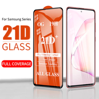 Kính cường lực Full màn 21D Cho Samsung Galaxy A13 A23 A33 A53 A73 A52 A72 A14 A24 A34 A54 A10 A20 A30 A50 A21S A04 A52S A02 A03 A11 A31 A51 A71 A12 A22 A32 A42 S20 FE