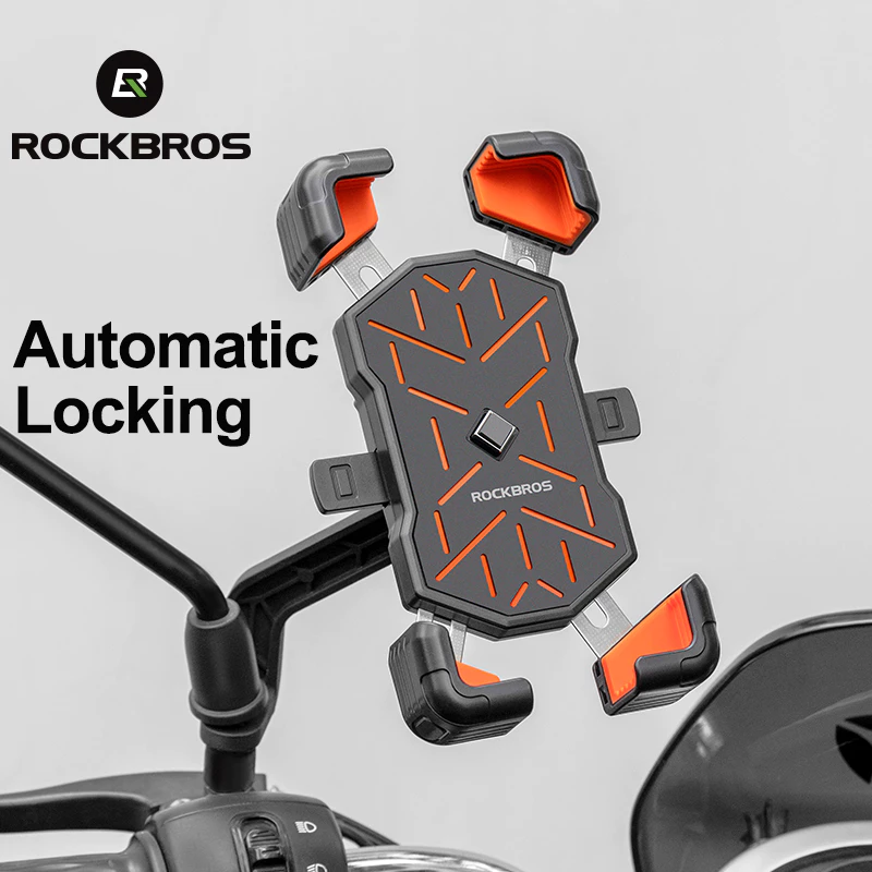 [Đóng gói bởi Shopee] Giá Đỡ Điện Thoại Rockbros Chống Sốc Tiện Dụng Cho Xe Đạp Xe Máy