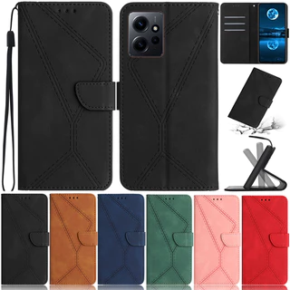 Bao Da Điện Thoại PU Đơn Giản Cho Xiaomi Redmi Note 12 4G Note 12 Pro Note 11s 4G Note 11 Pro 5G Note 12 Pro + 5G Note 12s 4G Ốp