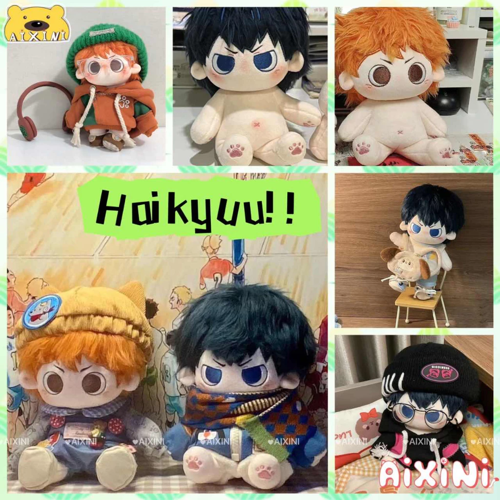 🔥Haikyuu!!🔥Búp Bê Nhồi Bông Hình Nhân Vật Hoạt Hình Haikyuu 20cm Hinata Shoyo Tobio Kageyama Yu Nishinoya