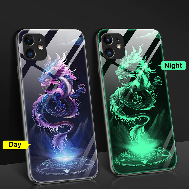 Ốp iPhone 13 Pro Max Điện Thoại In Hình Rồng Dạ Quang Cho iPhone 14 iPhone 13 iPhone 11 iPhone 12 Pro Max iPhone 13 Pro iPhone X XS XR