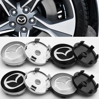 Mazda 4pcs 60mm trung tâm bánh xe ô tô nắp đậy logo ô tô cho mazda 2 3 6 cx-2 mx-5 cx-5 cx-30 cx-7 cx-8 cx-9 atenza