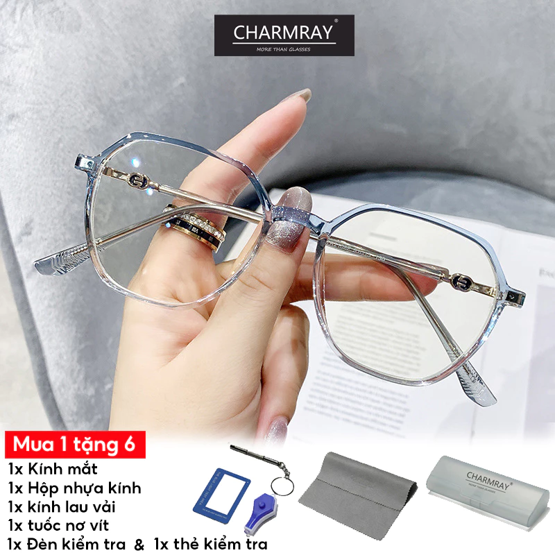 Kính mát CHARMRAY TR90 chống bức xạ thời trang cho nam và nữ