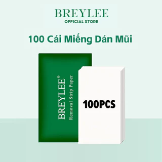 Bộ 100 Miếng Giấy Dán BREYLEE Dùng Để Tẩy Mụn Đầu Đen