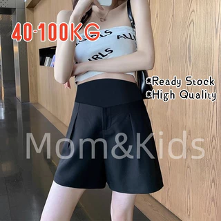 Mom&Kids Ready Stock Quần Short Thời Trang Cho Phụ Nữ Mang Thai Size M-4XL 40-100KG