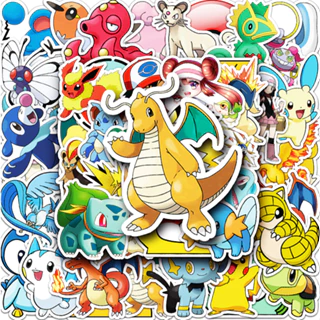 50 Miếng Dán Pokemon Vui Nhộn Cho Mũ Bảo Hiểm / Ô Tô / Động Cơ / Laptop / Điện Thoại / Đàn Guitar DIY Sáng Tạo Dán Nhà Decal