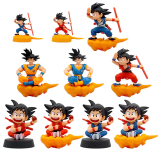 Mô Hình Nhân Vật Son Goku Kakarotto Somersault Bằng PVC 10 Phong Cách 8-14cm