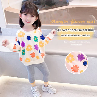 🍁Áo Sweater Thiết Kế Mới Thời Trang Mùa Xuân Thu 2023 Dành Cho Bé Gái