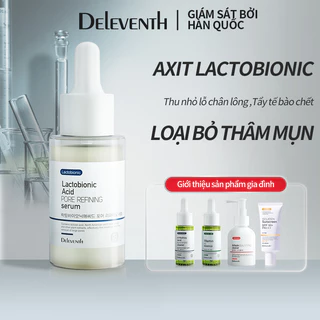 DEleventh Serum Lactobionic Acid Thu Nhỏ Lỗ Chân Lông Loại Bỏ Mụn Đầu Đen Dưỡng Ẩm Da Mặt 37Ml Skintific đều Màu Da Serum Trị Mụn