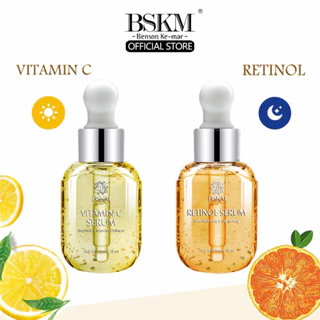 Serum vitamin C+retinol BSKM 0.94 fl oz/ 28 ml chứa collagen chống nếp nhăn nâng cơ săn chắc dưỡng trắng da mặt