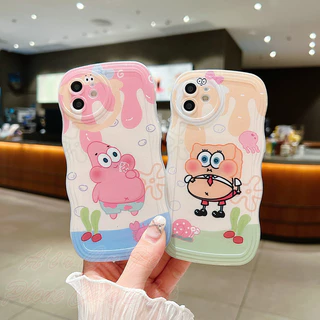 Ốp lưng OPPO Reno 10 8 8T 8Z 7 7Z 5 4 4G 5G F11 Pro F9 F7 F5 F1s Realme 5 5i C55 C53 C51 C35 C33 C30 C30S C25Y C21Y C11 C2 Narzo 50i Prime Reno10 Reno8 T Z Reno8T Reno8Z Reno7 Reno7Z Reno5 2020 2021 2022 Transparent Wave Spongebob Soft Case