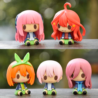 Set 5 Mô Hình Nhân Vật Phim Hoạt Hình The Quintessential Quintuplets 4-6cm Bằng PVC