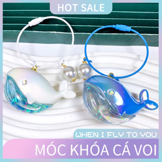 Móc Khóa Hình Cá Voi Dễ Thương