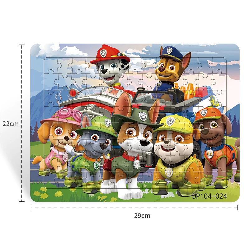 Paw Patrol Bộ Đồ Chơi Xếp Hình Hoạt Hình Anime Giáo Dục Sớm Cho Bé