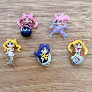 5 cái / bộ 4,5 cm sailor moon mercury mars jupiter venus uranus neptune pluto chiba mamoru figures đồ chơi trang trí máy tính để bàn búp bê quà tặng