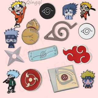 Huy Hiệu Cài Áo Kim Loại Hình Bánh Xe shuriken Phim Hoạt Hình naruto