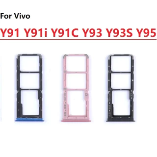 Đối với vivo y91 y91i y91c giá đỡ khay thẻ sim cho vivo y93 y93s y95 bộ phận thay thế khe cắm thẻ kép