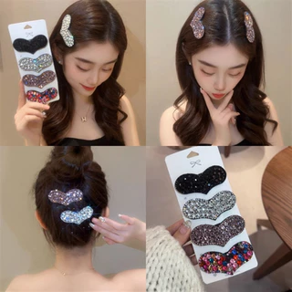 Hàn quốc dongdaemun sweet net red love rhinestone bb clip bangs kẹp tóc kẹp tóc high-end kẹp tóc phụ kiện tóc