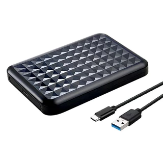 Hộp thiết bị lưu trữ di động type-c 2,5 inch ssd vỏ ổ cứng trạng thái rắn sata cổng nối tiếp máy tính xách tay hộp bên ngoài