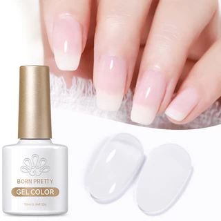 Sơn móng gel BORN PRETTY top coat jelly sữa không lau hơ đèn UV 10ml